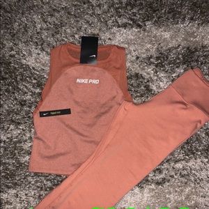 Women's Nike Pro outfit